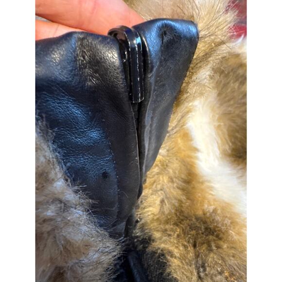 Vintage Faux Mink Fur Full Length Coat XL - Picture 6 of 16